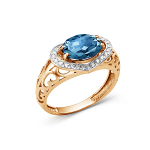 Кольцо из красного золота