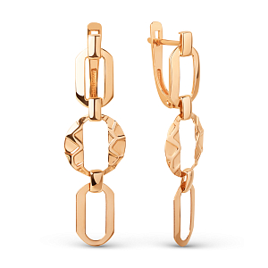 Серьги из красного золота