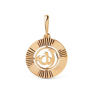 Подвеска из красного золота