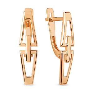 Серьги из красного золота