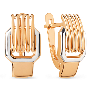 Серьги из красного золота