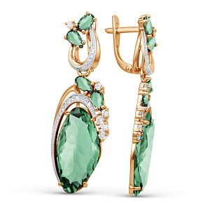 Серьги из красного золота