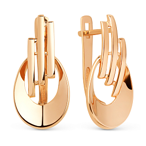 Серьги из красного золота