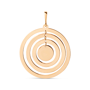 Подвеска из красного золота