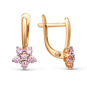 Серьги из красного золота