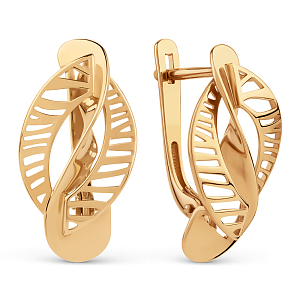 Серьги из красного золота