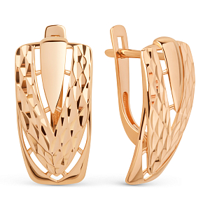 Серьги из красного золота