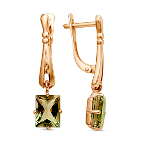 Серьги из красного золота