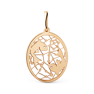 Подвеска из красного золота