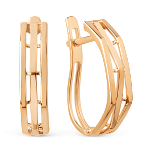 Серьги из красного золота