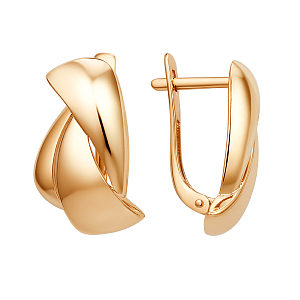 Серьги из красного золота