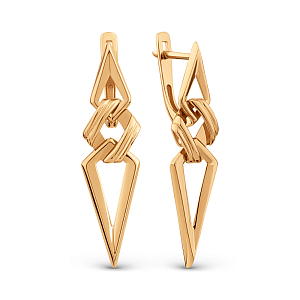 Серьги из красного золота