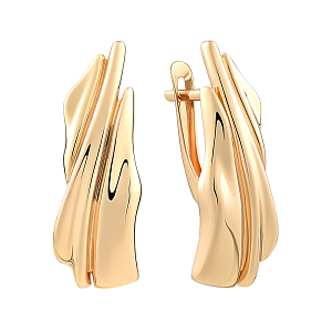 Серьги из красного золота