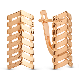 Серьги из красного золота