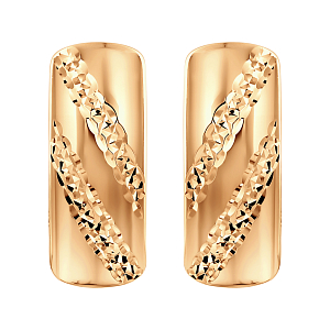 Серьги из красного золота