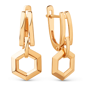 Серьги из красного золота