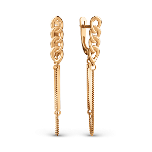 Серьги из красного золота