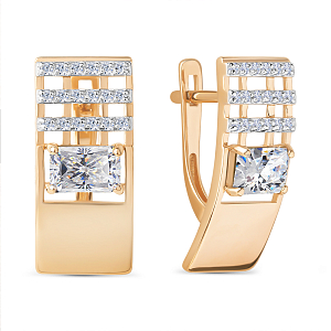 Серьги из красного золота