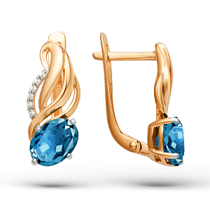 Серьги из красного золота