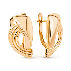 Серьги из красного золота