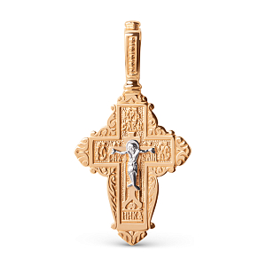 Крест из красного золота