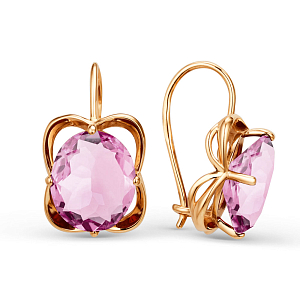 Серьги из красного золота