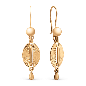 Серьги из красного золота