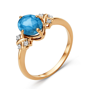 Кольцо из красного золота