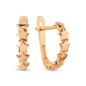 Серьги из красного золота