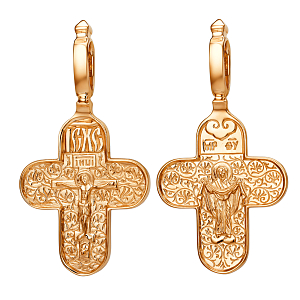 Крест из красного золота