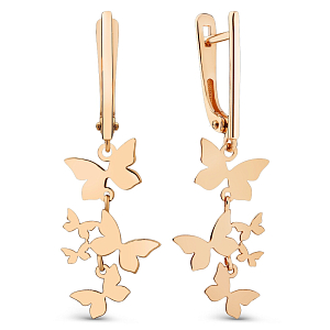 Серьги из красного золота