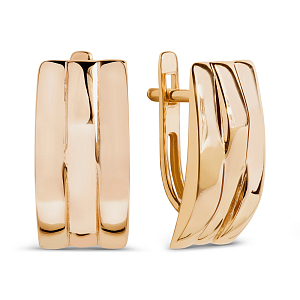 Серьги из красного золота