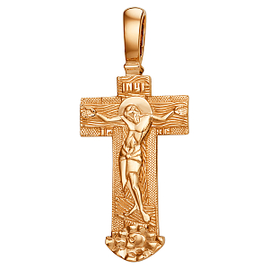 Крест из красного золота