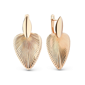 Серьги из красного золота