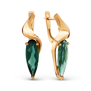 Серьги из красного золота