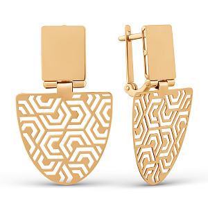 Серьги из красного золота