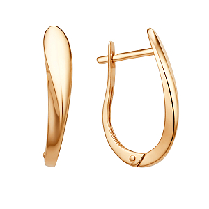 Серьги из красного золота