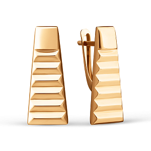 Серьги из красного золота