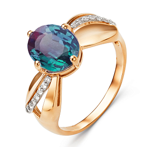 Кольцо из красного золота