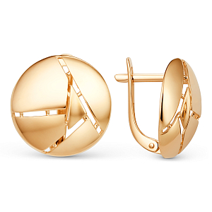 Серьги из красного золота