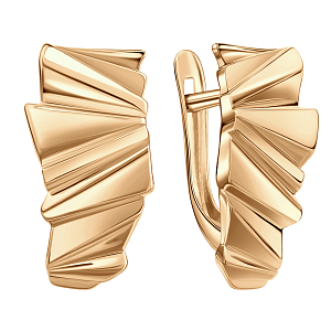 Серьги из красного золота