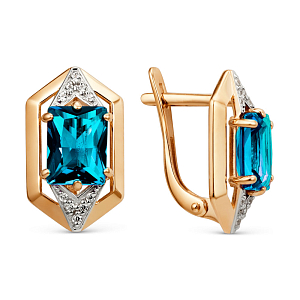 Серьги из красного золота