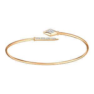 Браслет из красного золота с фианитами