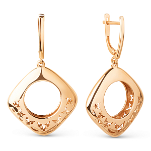 Серьги из красного золота