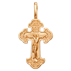 Крест из красного золота