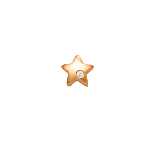 Подвеска из красного золота с фианитом