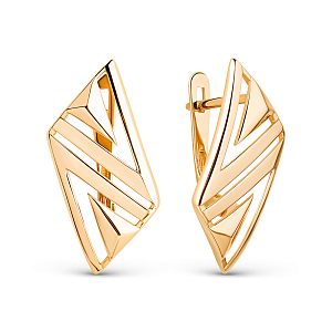 Серьги из красного золота