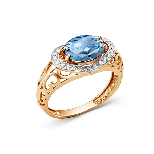 Кольцо из красного золота