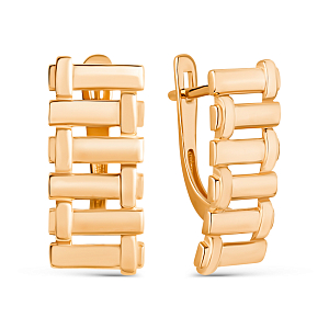 Серьги из красного золота