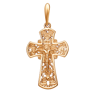 Крест из красного золота